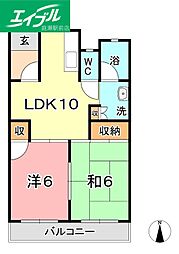 間取図画像 2LDK