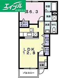 ポポラーレＡ 1階