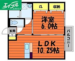 間取図画像 1LDK