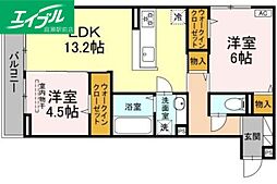 ヴィオルーチェ 2階/-