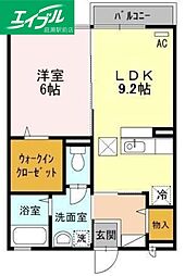ノールヴィラージュ 1LDKの間取図画像