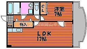 アークハイツ鹿田  ｜ 岡山県岡山市北区鹿田本町（賃貸マンション1LDK・2階・57.40㎡） その2