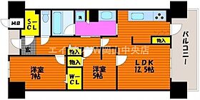 アルファステイツ岡山駅前  ｜ 岡山県岡山市北区桑田町（賃貸マンション2LDK・6階・65.31㎡） その2