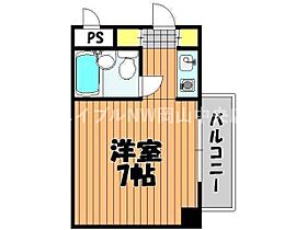 アルファ富田町  ｜ 岡山県岡山市北区富田町1丁目（賃貸マンション1K・5階・19.66㎡） その2