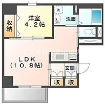 ブリエロッシュ  ｜ 岡山県岡山市北区春日町（賃貸マンション1LDK・2階・40.04㎡） その2