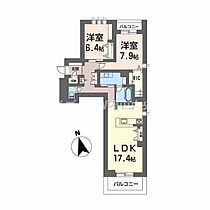 GreenGarden東古松  ｜ 岡山県岡山市北区東古松南町（賃貸マンション2LDK・2階・81.31㎡） その2