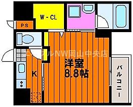 ESCAZA桑田町  ｜ 岡山県岡山市北区桑田町（賃貸マンション1K・2階・29.86㎡） その2