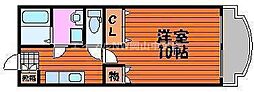アークハイツ鹿田 1Kの間取図画像