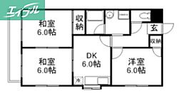 グランデュール東古松 2階
