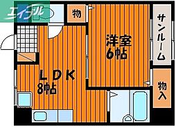 間取図画像 1LDK