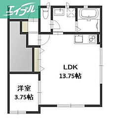 シティグランデ 1LDKの間取図画像