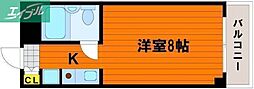 チュリス幸町マンション 1Kの間取図画像