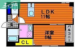 FLATT&T 1LDKの間取図画像