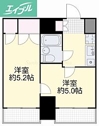 スプランドゥール中山下 2Kの間取図画像