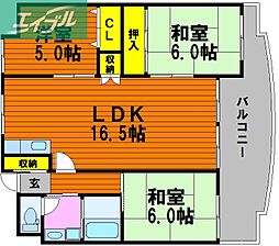 シャトレ・アン 2階