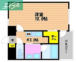 CasaFelice 1Kの間取図画像