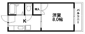 岡山県岡山市中区西川原348-1（賃貸マンション1K・1階・25.00㎡） その2