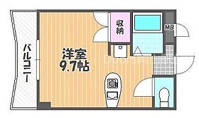 岡山県岡山市北区弓之町13-20（賃貸マンション1R・6階・22.55㎡） その2