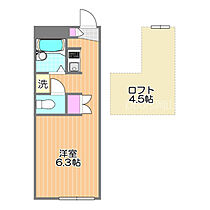 岡山県岡山市北区今7丁目（賃貸アパート1K・2階・20.37㎡） その2