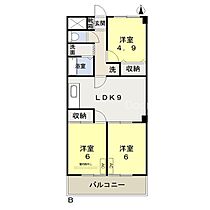 岡山県岡山市北区辰巳（賃貸マンション3LDK・1階・60.12㎡） その2