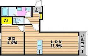 岡山県岡山市北区西長瀬（賃貸アパート1LDK・1階・40.16㎡） その2