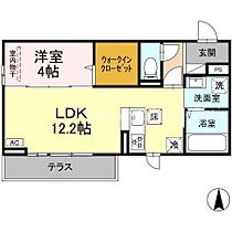 岡山県岡山市北区西長瀬（賃貸アパート1LDK・1階・41.86㎡） その2