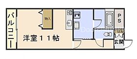 岡山県岡山市中区平井5丁目（賃貸マンション1R・3階・27.00㎡） その2