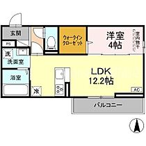 岡山県岡山市北区西長瀬（賃貸アパート1LDK・3階・41.86㎡） その2