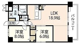 岡山県岡山市北区野田1丁目（賃貸マンション2LDK・3階・75.64㎡） その2