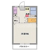 岡山県岡山市北区津倉町2丁目（賃貸マンション1K・2階・24.09㎡） その2