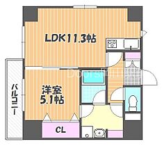 岡山県岡山市北区神田町1丁目（賃貸マンション1LDK・5階・40.08㎡） その2