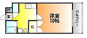 岡山県岡山市北区辰巳（賃貸マンション1K・1階・29.64㎡） その2