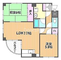 CALME栄町  ｜ 岡山県岡山市北区表町2丁目（賃貸マンション2LDK・5階・53.32㎡） その2