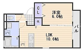 岡山県岡山市南区福富西3丁目（賃貸アパート1LDK・1階・40.43㎡） その2