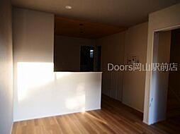 JR宇野線 大元駅 徒歩13分の賃貸タウンハウス 1階2LDKのリビング/ダイニング