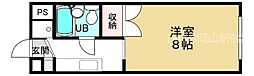 メゾン神宮寺 1Kの間取図画像