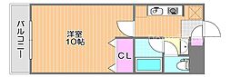 ピュアベルデ 1Kの間取図画像