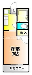 アーバン21 1Kの間取図画像