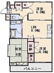 ル・メドサン 3LDKの間取図画像