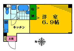 ブライト・T 1Kの間取図画像