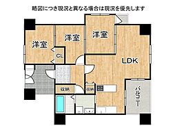 エルフラッツ萱島 2SLDKの間取図画像