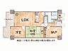 間取り：収納が充実した広々2SLDKです。日当たり、通風良好です。