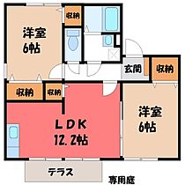 プリシェール逆井 II  ｜ 茨城県結城市大字結城（賃貸アパート2LDK・1階・52.72㎡） その2