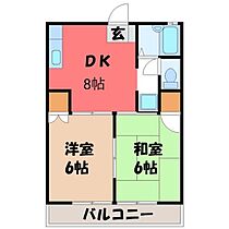 サマックス沖ハイツ  ｜ 栃木県小山市犬塚8丁目（賃貸アパート2DK・1階・40.00㎡） その1