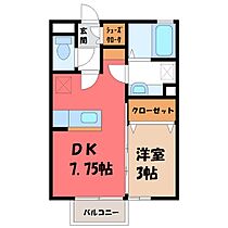 メディアスヴィル 弐番館  ｜ 栃木県小山市大字土塔（賃貸アパート1DK・1階・29.44㎡） その2