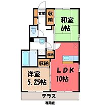 ロイヤルヒルズ  ｜ 栃木県下都賀郡野木町大字丸林（賃貸アパート2LDK・1階・53.61㎡） その2