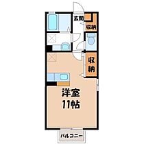 エクセルコート  ｜ 栃木県小山市大字犬塚（賃貸アパート1R・2階・30.27㎡） その2