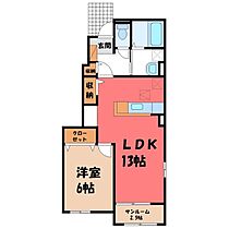 Ｍ-フォレスト V  ｜ 栃木県小山市大字間々田（賃貸アパート1LDK・1階・50.05㎡） その2