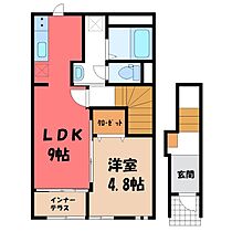 グランドコート III  ｜ 栃木県小山市神山2丁目（賃貸アパート1LDK・2階・42.23㎡） その2