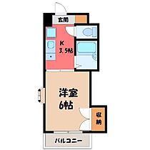 サンアドバンス駅南  ｜ 栃木県小山市駅南町2丁目（賃貸マンション1K・5階・21.00㎡） その2